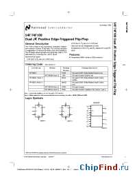 Datasheet 54F109LMQB производства National Semiconductor
