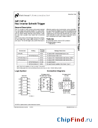 Datasheet 54F14 производства National Semiconductor