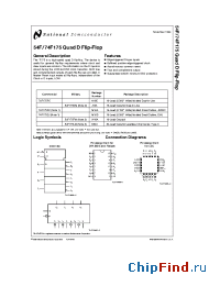 Datasheet 54F175DM-MLS производства National Semiconductor