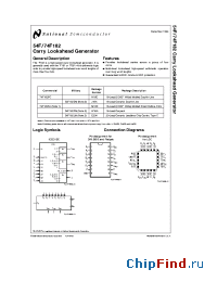 Datasheet 54F182 производства National Semiconductor
