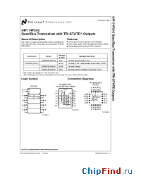 Datasheet 54F243DCQB производства National Semiconductor