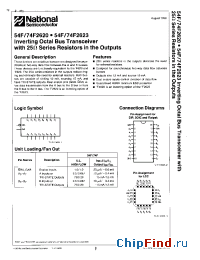 Datasheet 54F2620PCQR производства National Semiconductor