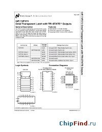 Datasheet 54F373DMQB производства National Semiconductor
