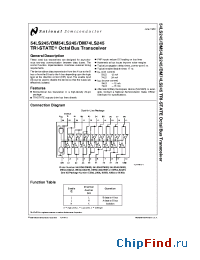 Datasheet 54LS245LMQB производства National Semiconductor