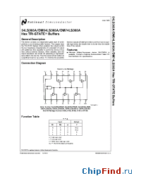 Datasheet 54LS365AFMQB производства National Semiconductor