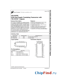 Datasheet 54LVX4245W-QML производства National Semiconductor
