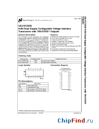 Datasheet 54LVXC4245J-QML производства National Semiconductor