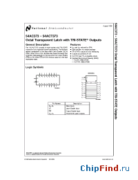 Datasheet 5962-8755501SA производства National Semiconductor