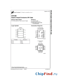 Datasheet 5962-8955001DA производства National Semiconductor