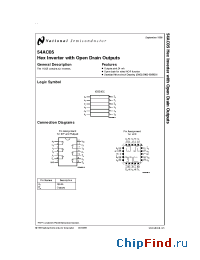 Datasheet 5962-9059001MDA производства National Semiconductor