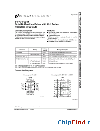 Datasheet 5962-9325001MSA производства National Semiconductor