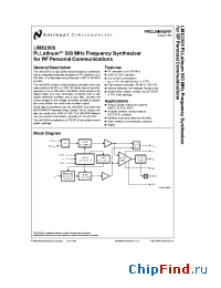 Datasheet 5962-9855003QXA производства National Semiconductor