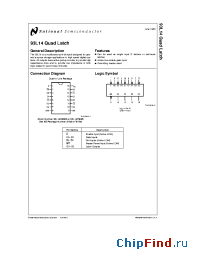Datasheet 93L14DMQB производства National Semiconductor
