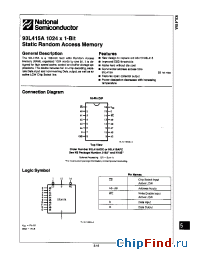 Datasheet 93L415A производства National Semiconductor