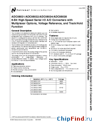 Datasheet ADC08031BI производства National Semiconductor