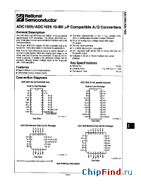 Datasheet ADC1005BCN manufacturer National Semiconductor