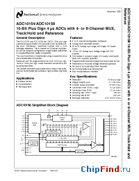 Datasheet ADC10158CI manufacturer National Semiconductor