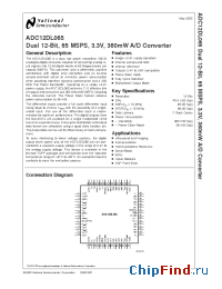 Datasheet ADC12DL065 manufacturer National Semiconductor