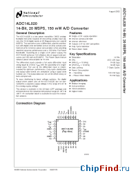 Datasheet ADC14L020CIVY manufacturer National Semiconductor