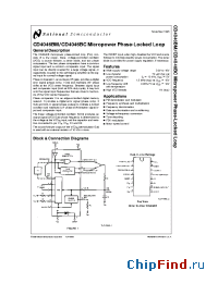 Datasheet CD4046BC manufacturer National Semiconductor
