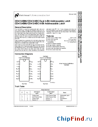 Datasheet CD4724BCJ manufacturer National Semiconductor