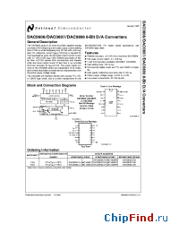 Datasheet DAC0806NS производства National Semiconductor