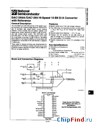 Datasheet DAC1265LCJ производства National Semiconductor