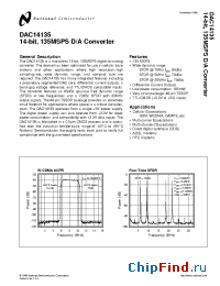 Datasheet DAC14135 производства National Semiconductor