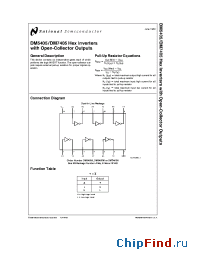 Datasheet DM5405N производства National Semiconductor