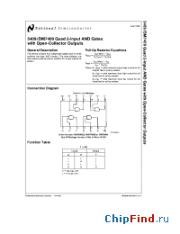 Datasheet DM5409 производства National Semiconductor