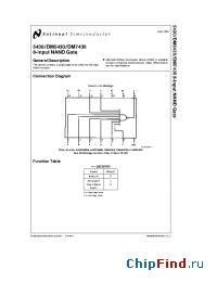 Datasheet DM5430 производства National Semiconductor