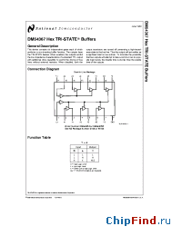 Datasheet DM54367 производства National Semiconductor