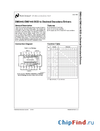 Datasheet DM5445 производства National Semiconductor