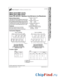 Datasheet DM54LS240 manufacturer National Semiconductor