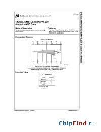 Datasheet DM54LS30 производства National Semiconductor