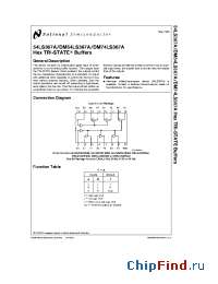Datasheet DM54LS367AW/883 производства National Semiconductor