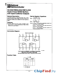 Datasheet DM54LS38J производства National Semiconductor