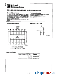 Datasheet DM54LS460J производства National Semiconductor