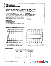 Datasheet DM54S157 производства National Semiconductor