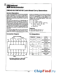 Datasheet DM54S182J производства National Semiconductor