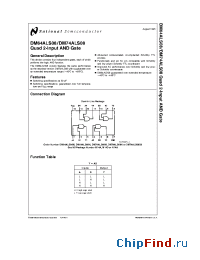 Datasheet DM64ALS08N производства National Semiconductor