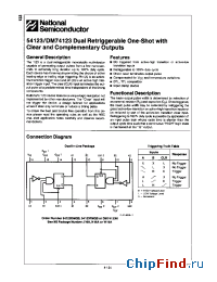 Datasheet DM74123 производства National Semiconductor