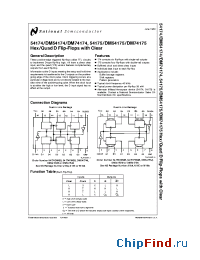 Datasheet DM74174N производства National Semiconductor