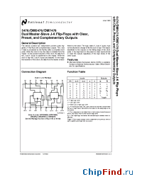 Datasheet DM7476 производства National Semiconductor