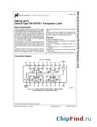 Datasheet DM74ALS373 производства National Semiconductor