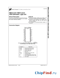 Datasheet DM74LS181N производства National Semiconductor