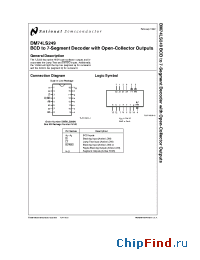 Datasheet DM74LS249N производства National Semiconductor