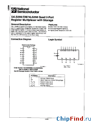 Datasheet DM74LS298 производства National Semiconductor