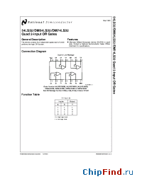 Datasheet DM74LS32 производства National Semiconductor
