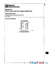 Datasheet DM74S132 производства National Semiconductor